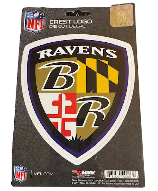 Baltimore Ravens Wincraft 4X4 Crest Die Cut Decal