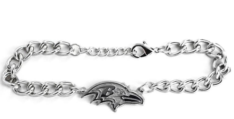 Baltimore Ravens Aminco Chain Link Bracelet