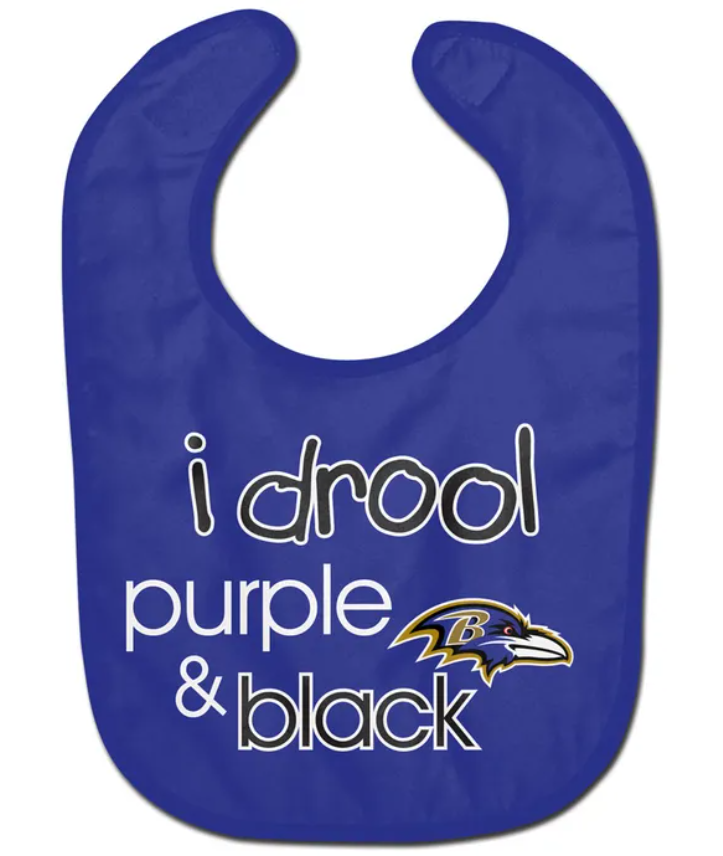 Baltimore Ravens Wincraft Infant I Drool Purple All Pro Bib