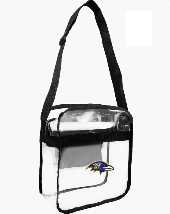 Baltimore Ravens Stadium Clear Crossbody Bag 12X5