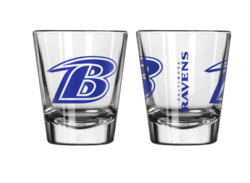 Baltimore Ravens 2oz. Game Day Shot Glass