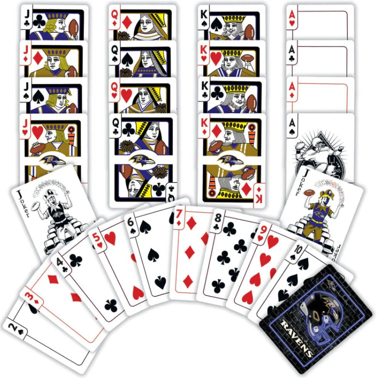 Baltimore Ravens MasterPieces Neon Playing Cards 54-Card Deck