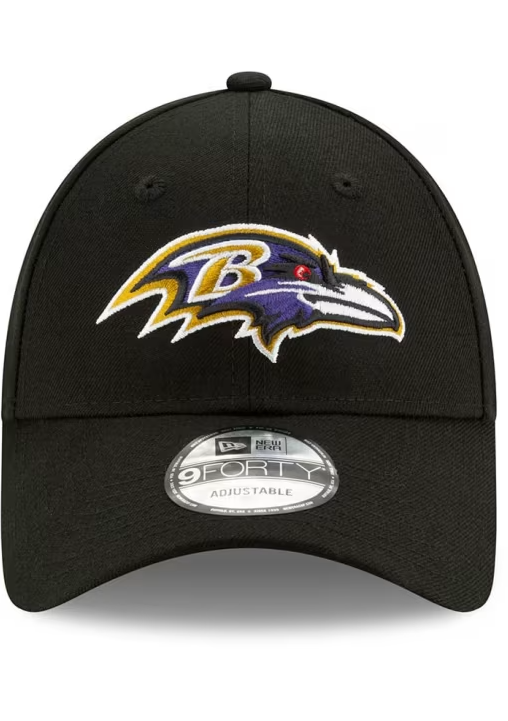 Batlimore Ravens New Era The League Team 9Forty Adjustable Hat - Black