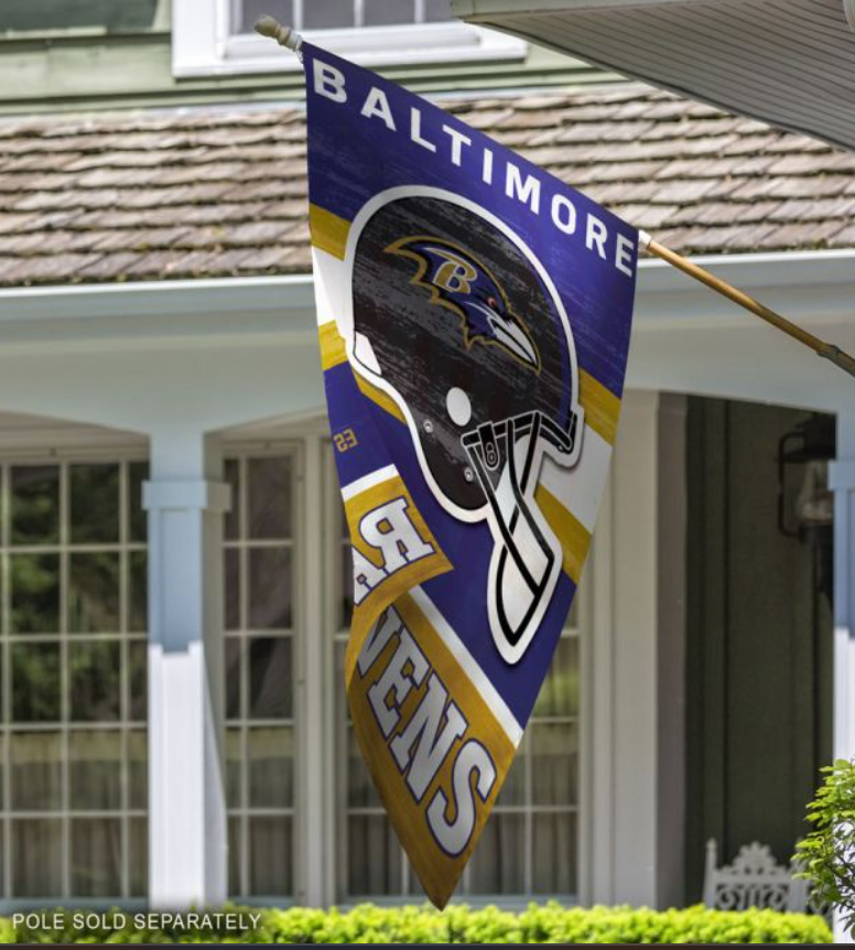 Baltimore Ravens Wincraft Classic Logo Retro Vertical Flag 28" x 40"