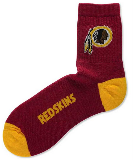 Washington Redskins For Bare Feet Youth Crew Socks