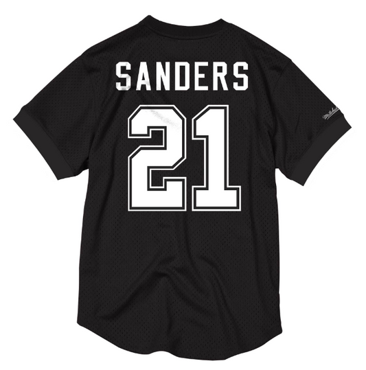 Dallas Cowboys #21 Deion Sanders Mitchell & Ness Mesh Mens Jersey - Black