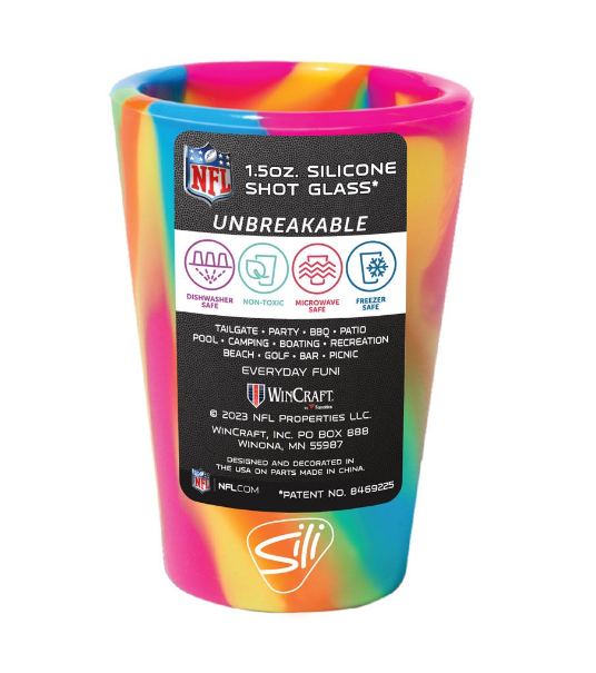 Baltimore Ravens Wincraft Smoke 16 oz Silicone Pint Glass- Black&White