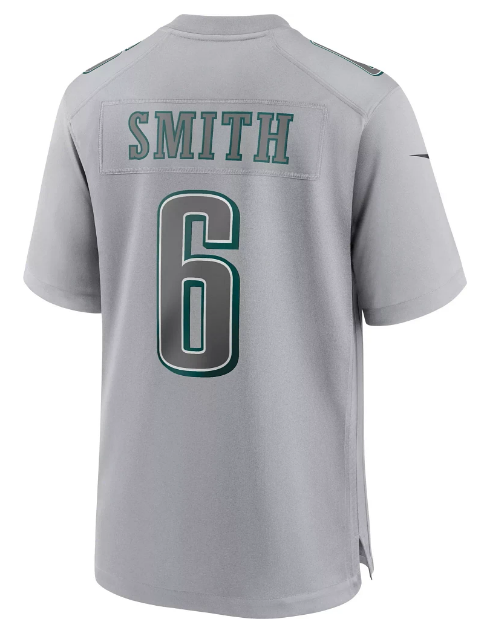 Philadelphia Eagles Nike #6 DeVonta Smith Super Bowl LVII Atmosphere Youth Jersey - Gray