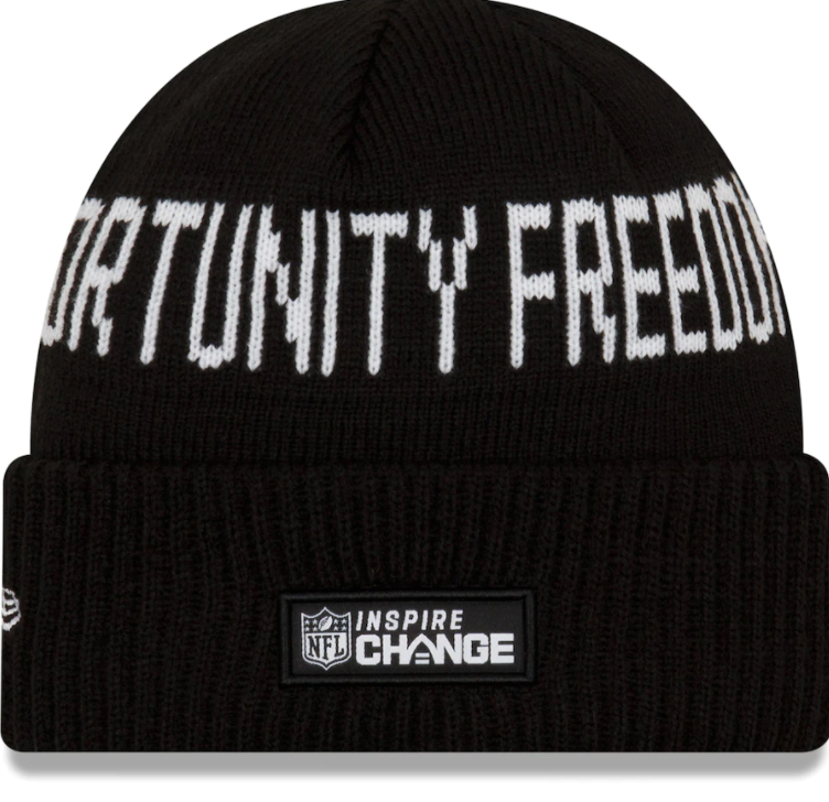 Baltimore Ravens New Era Black Team Social Justice Cuffed Knit Hat