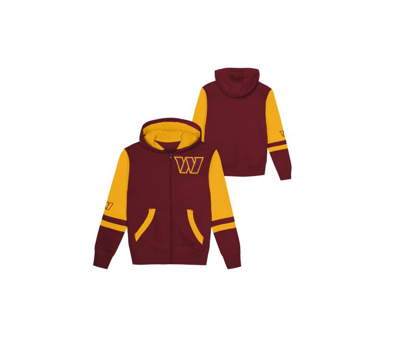 Washington Commanders Outerstuff Stadium Pre-School Kids Full Zip Hoodie