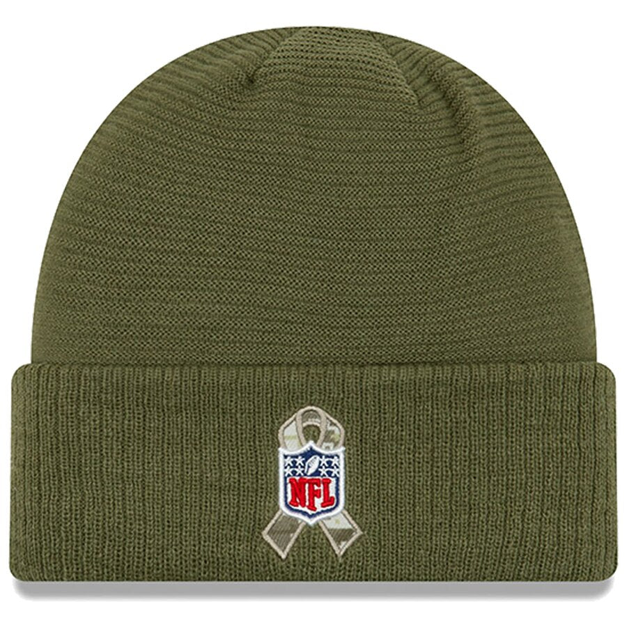 Atlanta Falcons New Era Salute to Service Knit Hat- Olive
