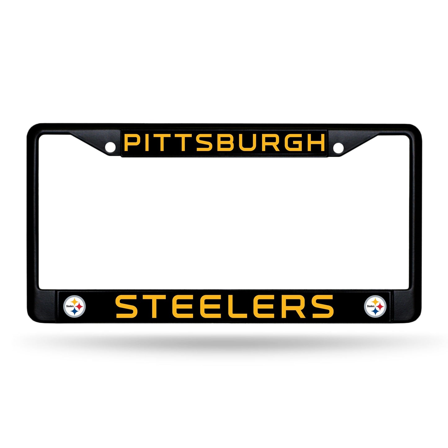 Pittsburgh Steelers Rico Industries 12" x 6" Black Metal License Plate Frame