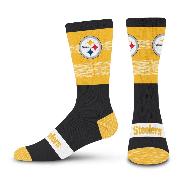 Pittsburgh Steelers For Bare Feet Men's Mixer Mid-Calf Sock
