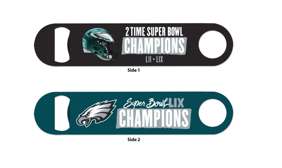 Philadelphia Eagles Wincraft Super Bowl LIX 2 Sided Bottle Opener