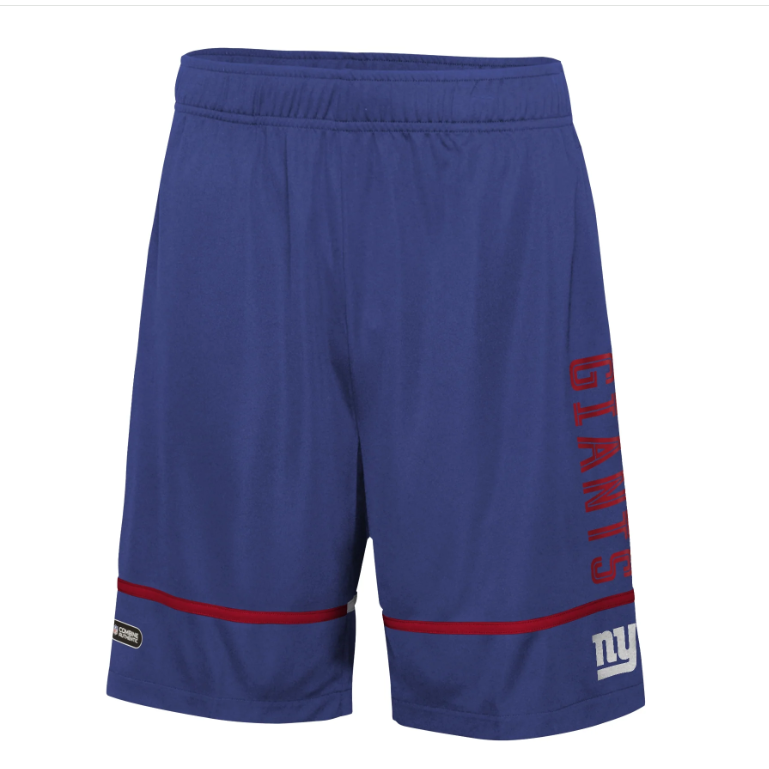 New York Giants New Era Rusher Training Shorts Shorts - Royal