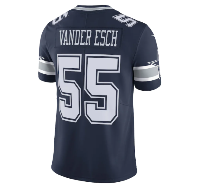 Dallas Cowboys #55 Leighton Vander Esch Nike Navy Vapor Limited Jersey