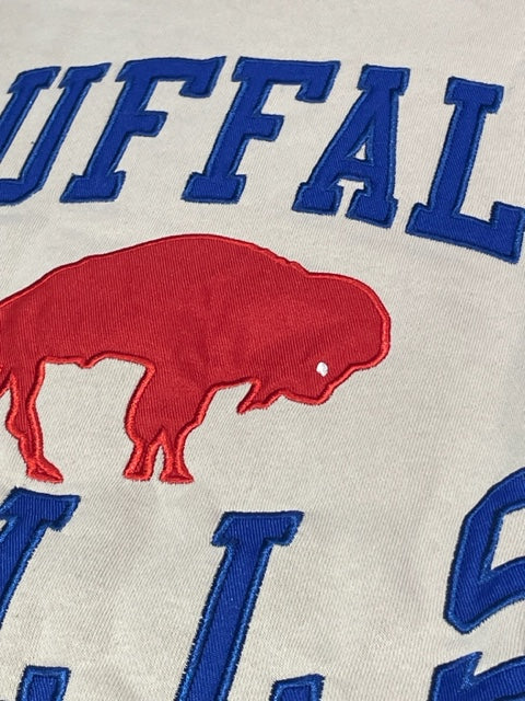 Buffalo Bills Vintage Markers Legacy Pullover Crew Neck Sweatshirt - Tan