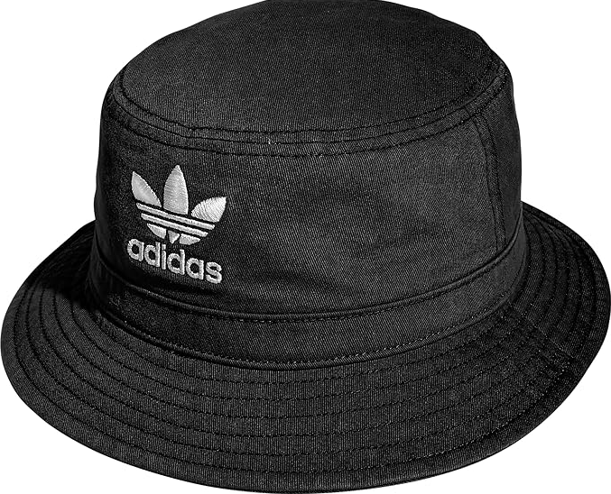 adidas Originals unisex-adult Washed Black Bucket Hat