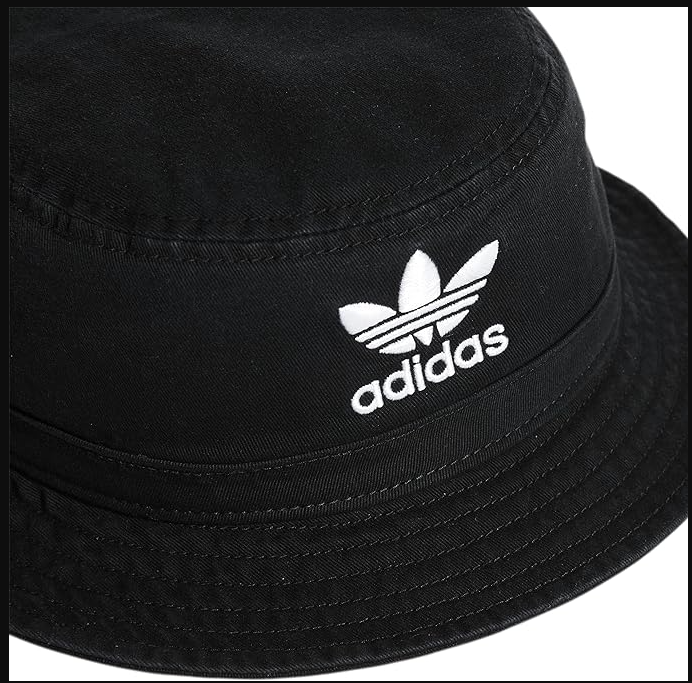 adidas Originals unisex-adult Washed Black Bucket Hat
