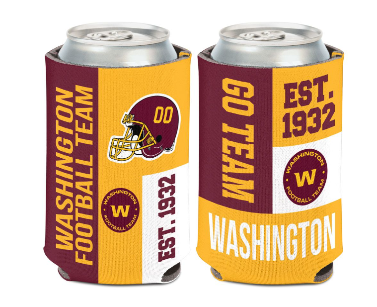 Washington Football Color Block Can Cooler