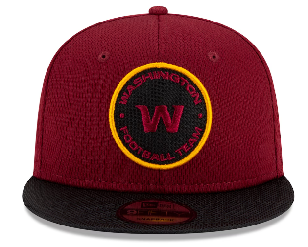 Washington Football New Era Road Sideline 9FIFTY Adjustable Hat - Burgandy