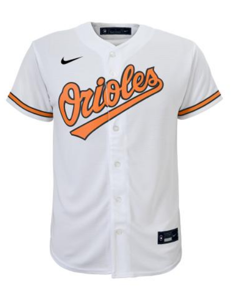 Baltimore Orioles Nike Toddler Jersey- White