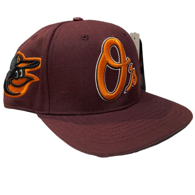 Baltimore Orioles Pro Standard Classic Logo Snapback- Wine