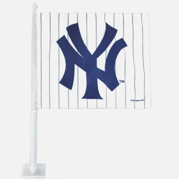 New York Yankees Team Car Flags - White