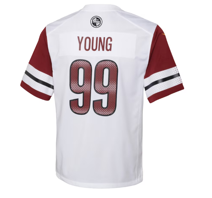 Washington Football Team Nike #99 Chase Young Youth Jersey - White
