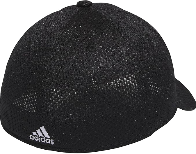 adidas Black/White Zags II A-Flex Fit Hat