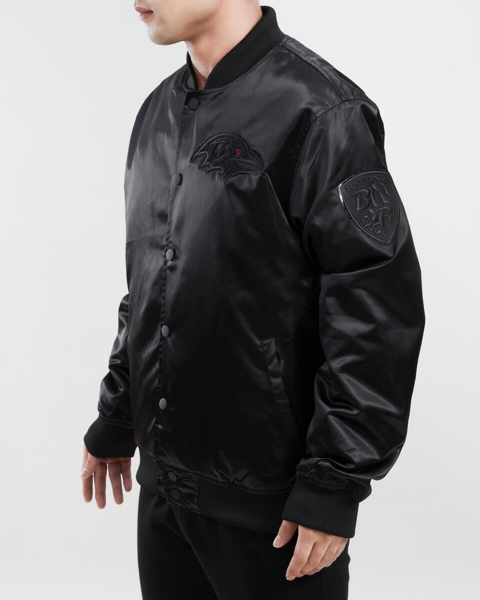 Baltimore Ravens Pro Standard Triple Black Light Weight Satin Jacket