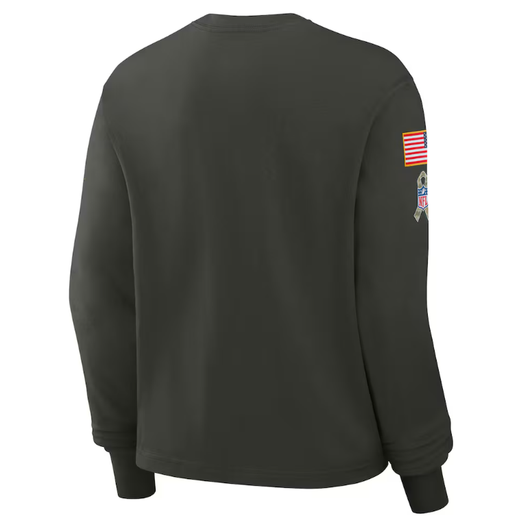 Dallas Cowboys Nike Women's Salute to Service Long Sleeve Shirt-Green