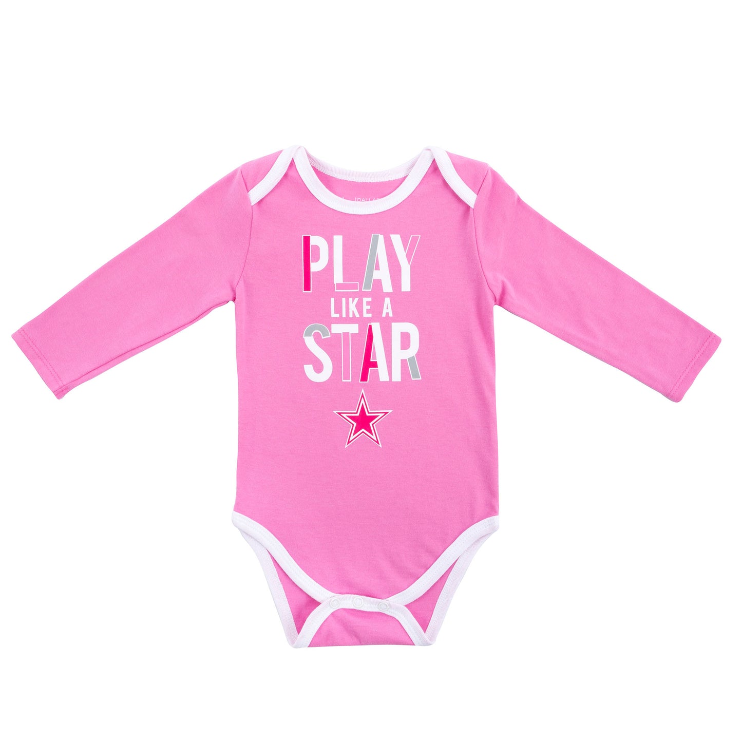 Dallas Cowboys Outerstuff Pink Infant Doxin 2 Pack Creeper Set