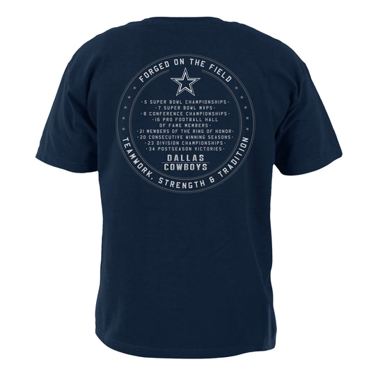Dallas Cowboys Forged Stats Men's T-Shirt