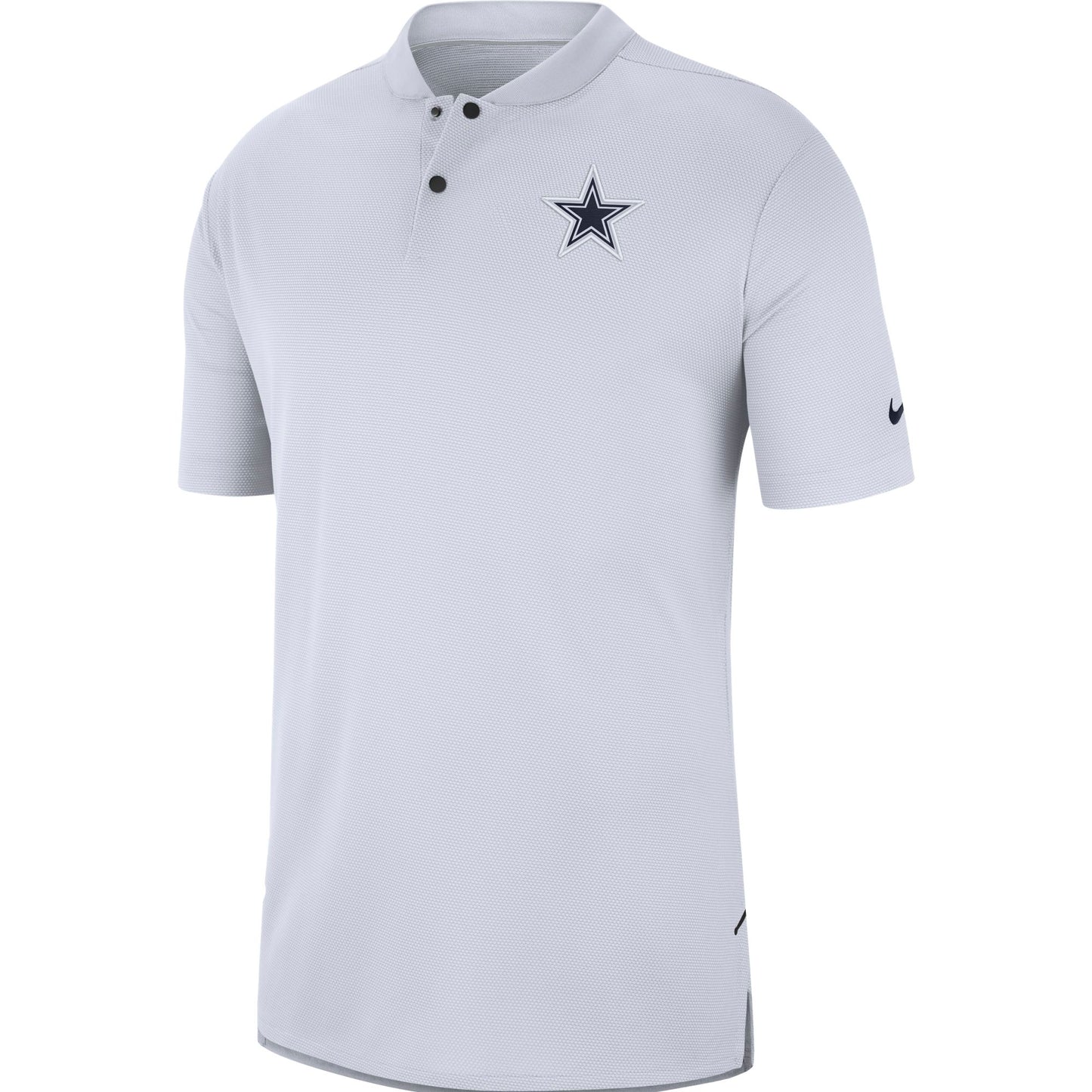 Dallas Cowboys Nike Sideline White Elite Coaches No Collar Men's Polo
