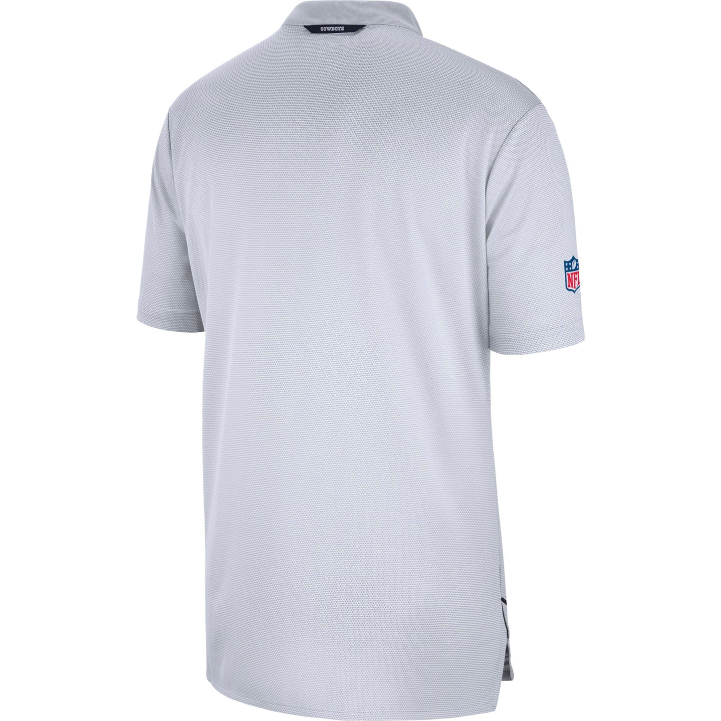 Dallas Cowboys Nike Sideline White Elite Coaches No Collar Men's Polo