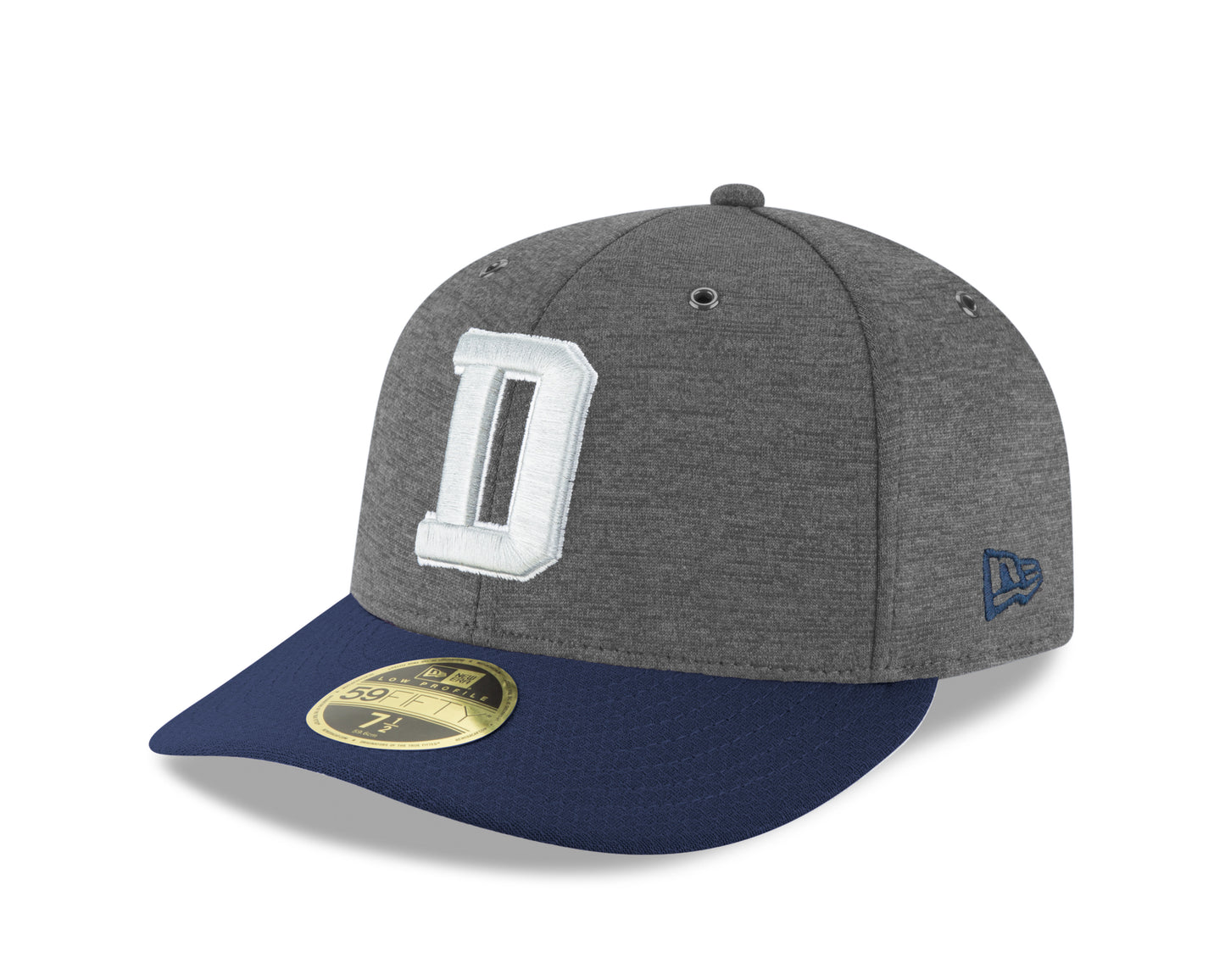 Dallas Cowboys New Era Navy Low Profile Sideline Home Official 59FIFTY Hat Gray