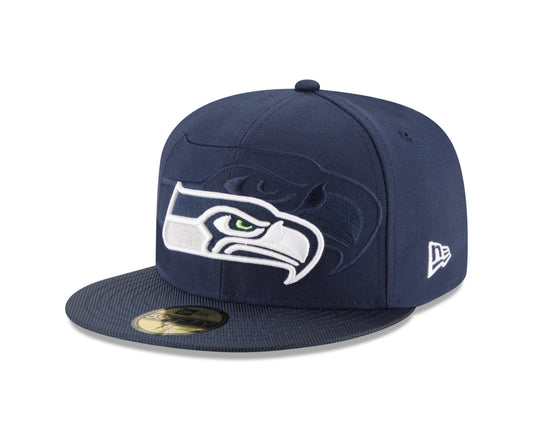 Seattle Seahawks New Era Blue Sideline Official 59FIFTY Fitted Hat