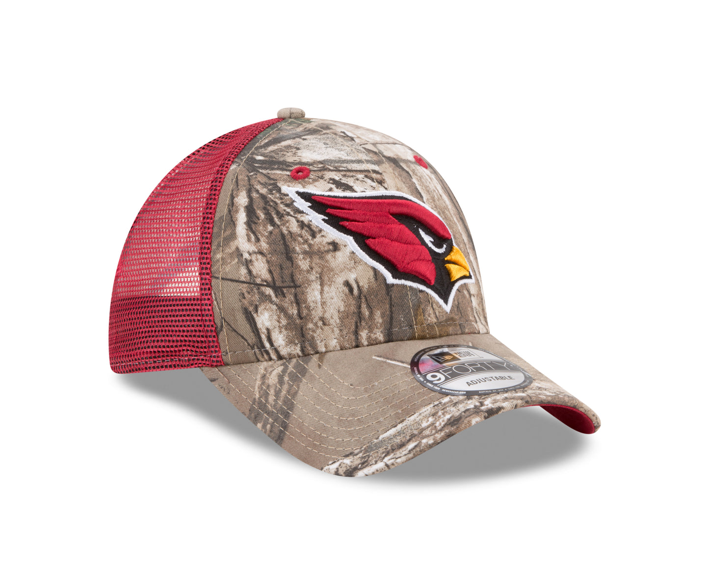Arizona Cardinals New Era Realtree Trucker Mesh 9Forty Adjustable Hat - Camo