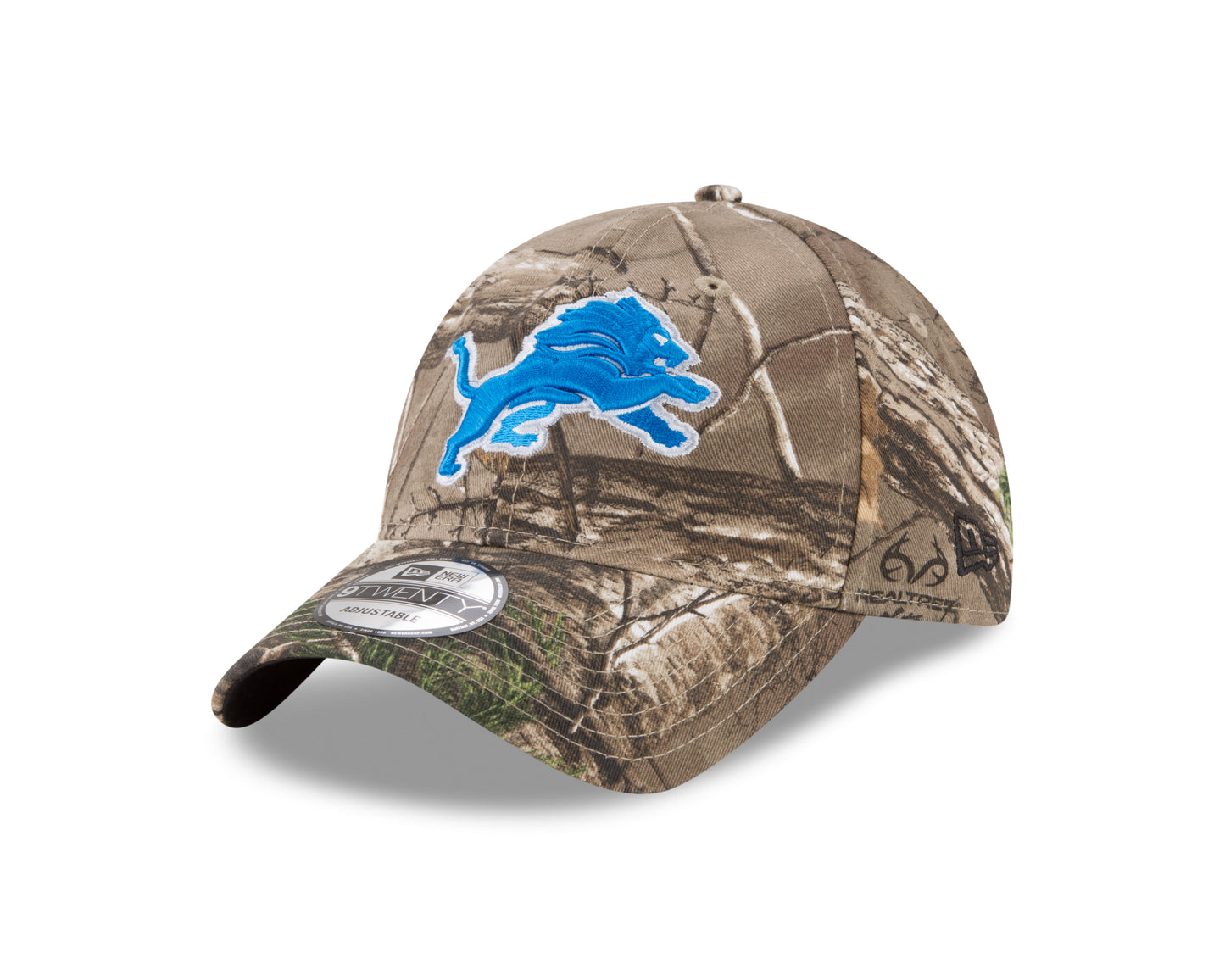 Detroit Lions Realtree 9TWENTY Adjustable Hat - Camo