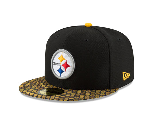 Pittsburgh Steelers New Era Black Sideline Official 59FIFTY Fitted Hat