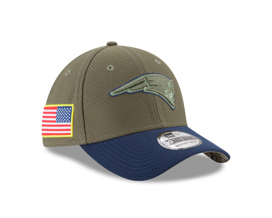 New England Patriots Salute to Service 39THIRTY Flex Hat - Green