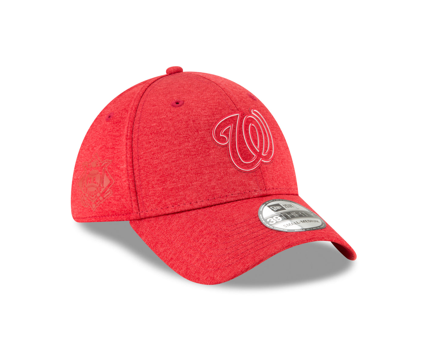 Washington Nationals New Era Clubhouse 39THIRTY Flex Hat - Heathered Red