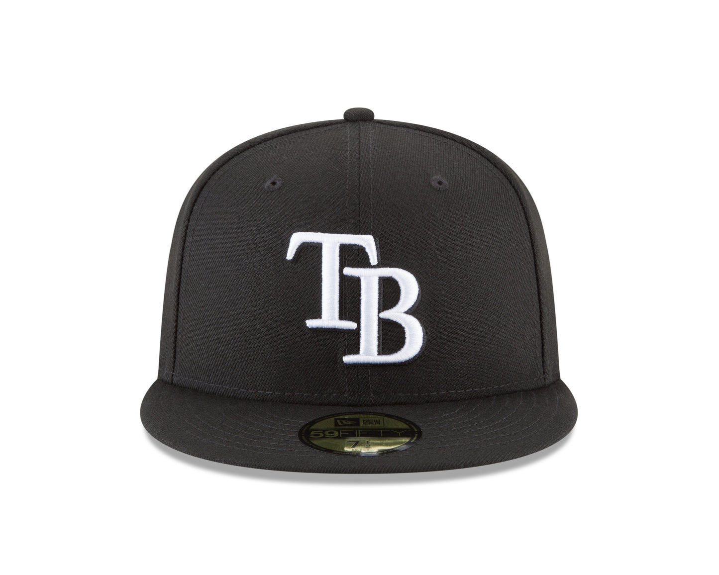 Tampa Bay Rays New Era MLB Basic Black & White 59fifty Fitted Hat