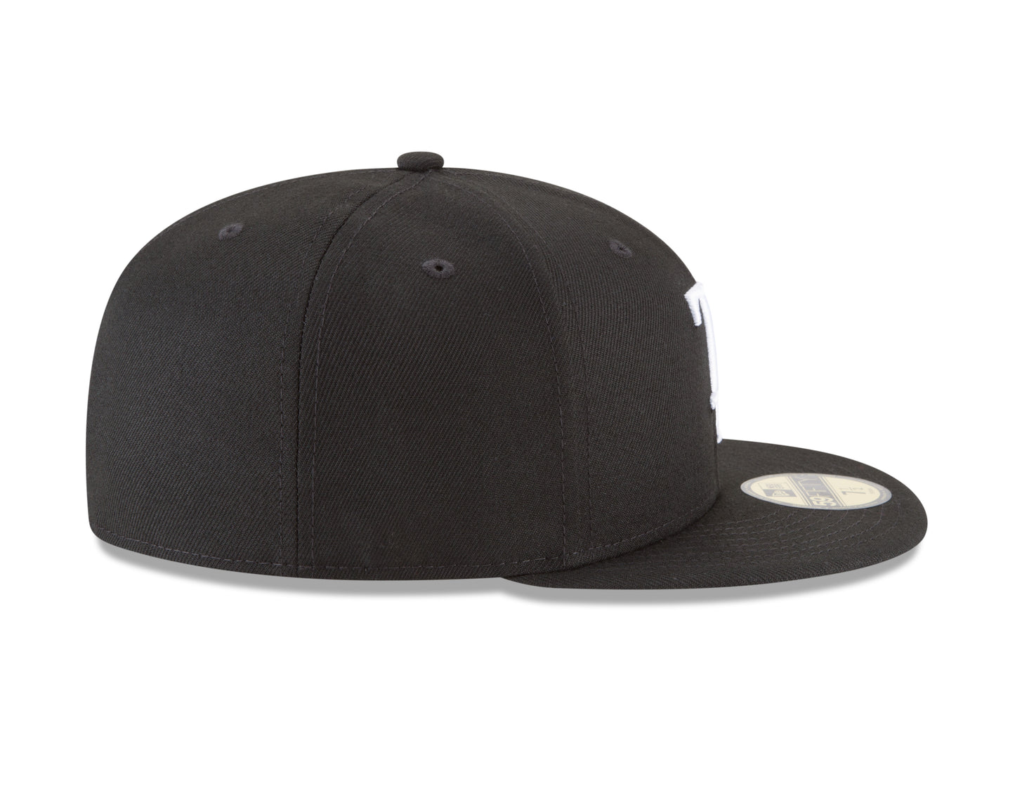 Tampa Bay Rays New Era MLB Basic Black & White 59fifty Fitted Hat