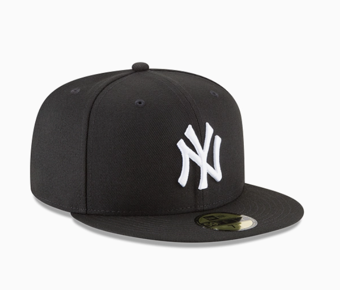 New York Yankees New Era MLB Basic Black & White 59fifty Fitted Hat
