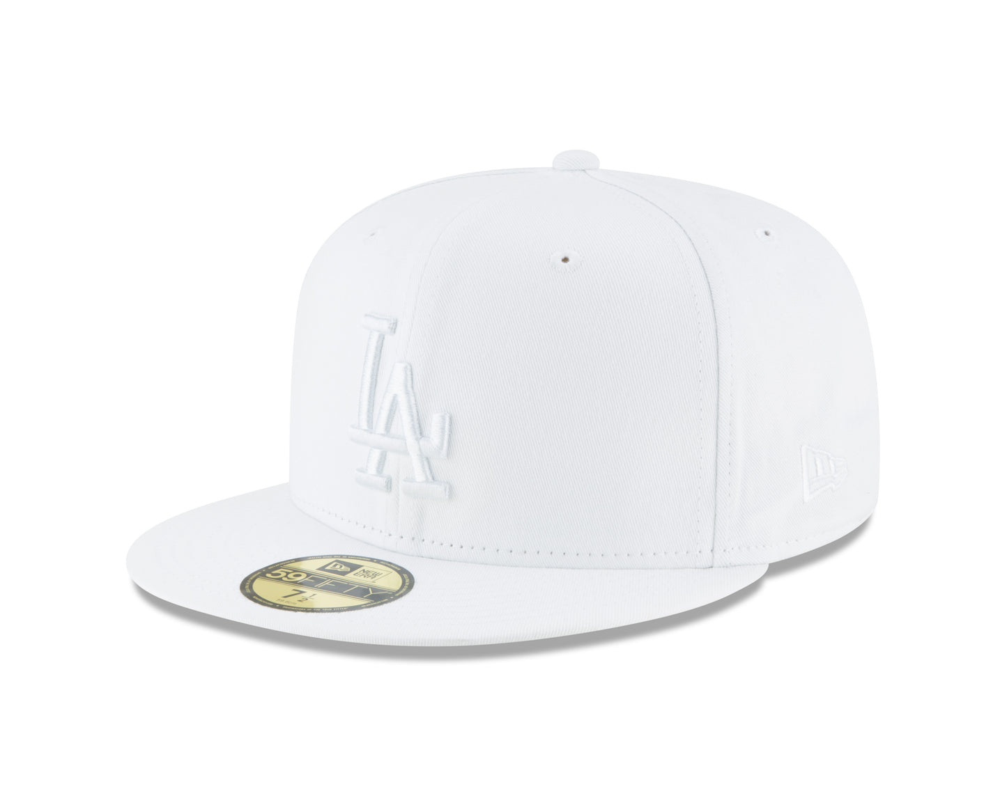 Los Angeles Dodgers New Era Fashion Color Basic 59FIFTY Fitted Hat - White