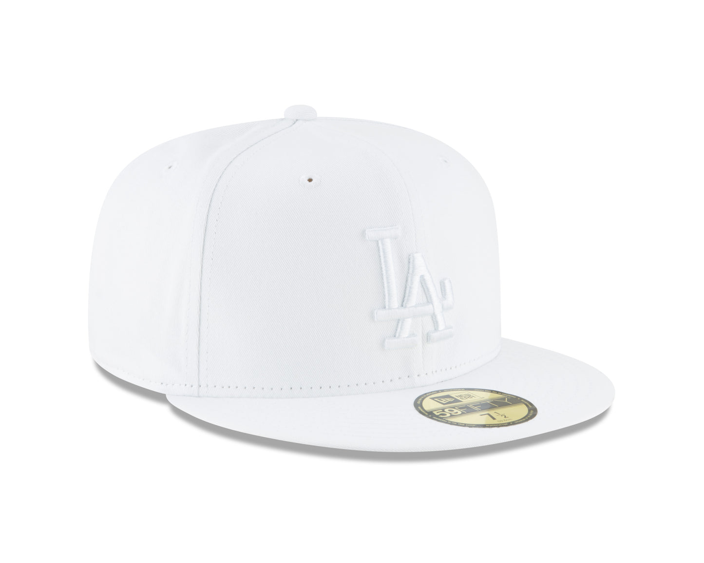 Los Angeles Dodgers New Era Fashion Color Basic 59FIFTY Fitted Hat - White
