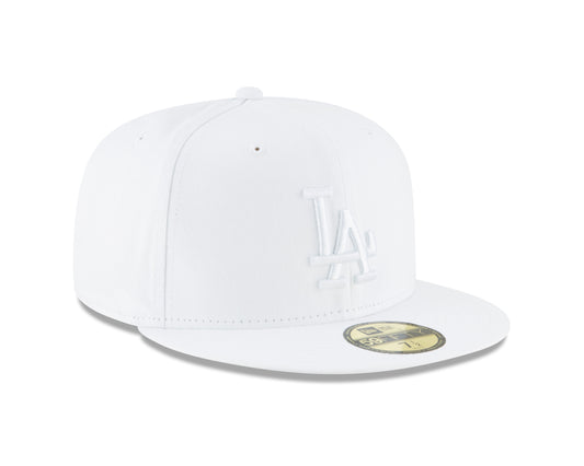 Los Angeles Dodgers New Era Fashion Color Basic 59FIFTY Fitted Hat - White