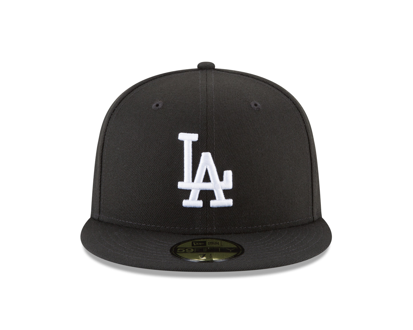 Los Angeles Dodgers New Era MLB Basic Black & White 59fifty Fitted Hat